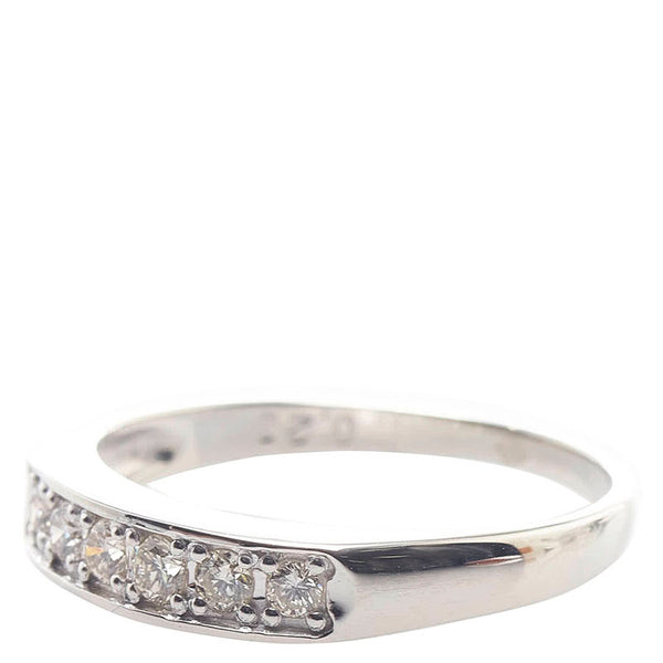Pt900 プラチナ ダイヤ0.20ct リング 指輪 レディース 10.5号 【中古】
