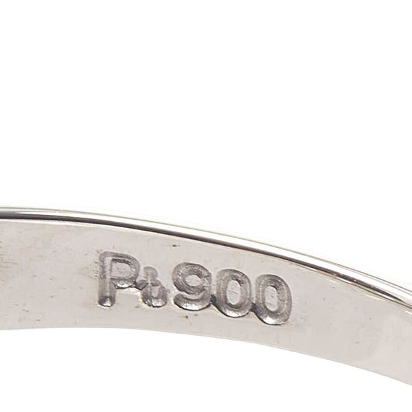 Pt900 プラチナ ダイヤ0.20ct リング 指輪 レディース 10.5号 【中古】