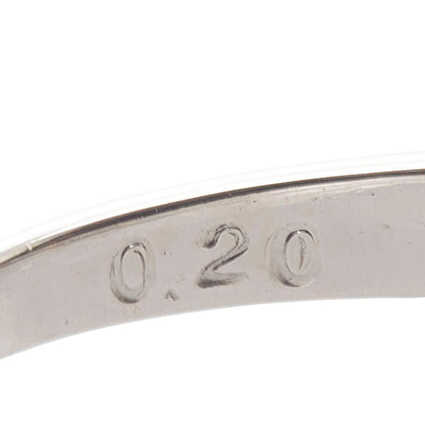 Pt900 プラチナ ダイヤ0.20ct リング 指輪 レディース 10.5号 【中古】