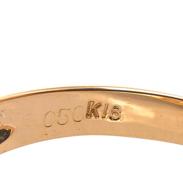 K18YG イエローゴールド ダイヤ1.008ct ダイヤ0.50ct リング 指輪 レディース 13号 【中古】