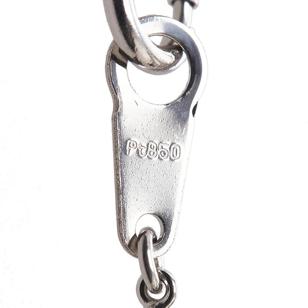 Pt900 プラチナ Pt850 プラチナ ルビー0.74ct ダイヤ0.38ct ネックレス レディース 【中古】