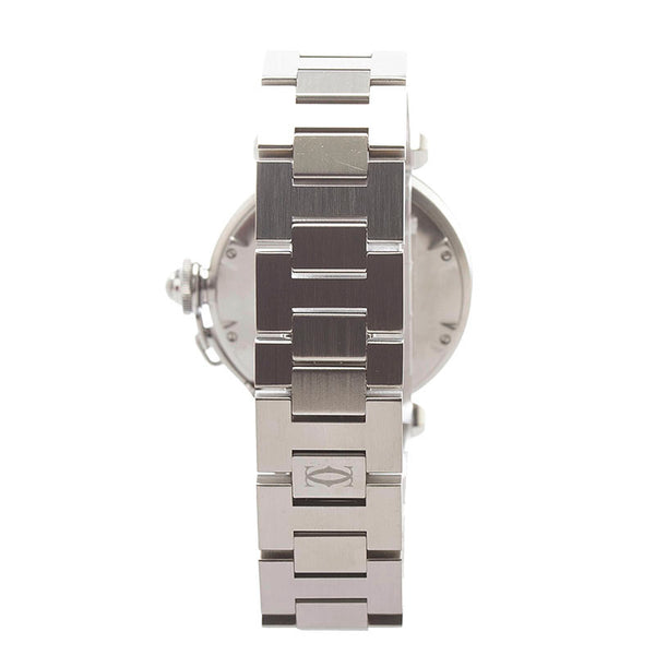 カルティエ パシャC デイト ボーイズ 腕時計 W31023M7 自動巻き ホワイト文字盤 ステンレススチール メンズ CARTIER 【中古】