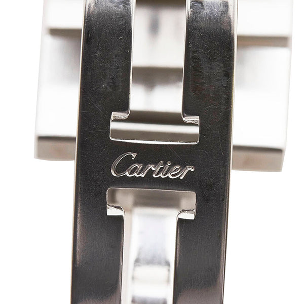 カルティエ パシャC デイト ボーイズ 腕時計 W31023M7 自動巻き ホワイト文字盤 ステンレススチール メンズ CARTIER 【中古】