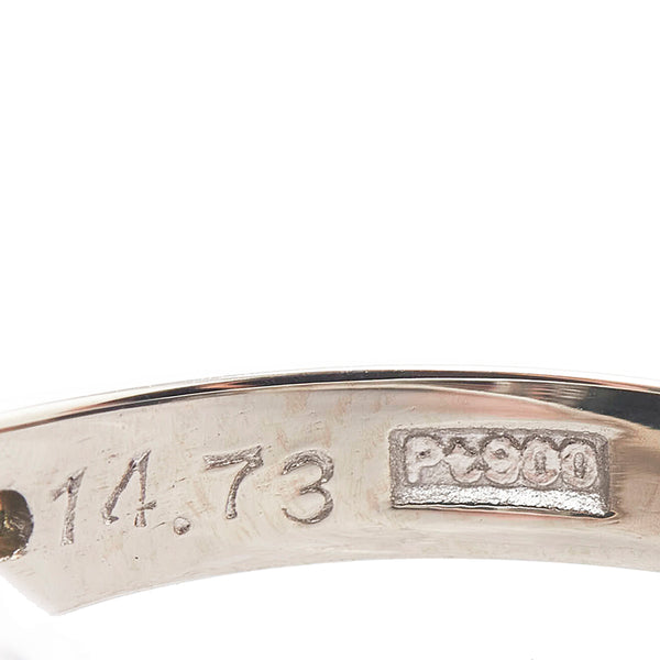 Pt900 プラチナ トルマリン14.73ct ダイヤ0.22ct リング 指輪 レディース 12号 【中古】