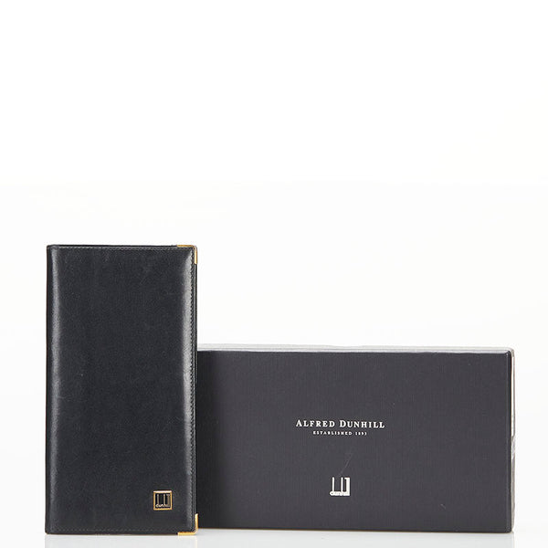 ダンヒル 長財布 ブラック レザー レディース Dunhill 【中古】