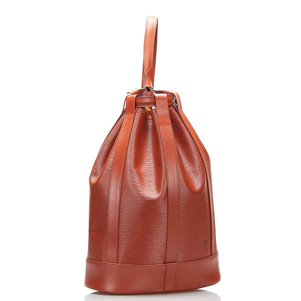 ルイ ヴィトン エピ ランドネPM ショルダーバッグ M52353 ケニアン ブラウン レザー レディース LOUIS VUITTON 【中古】