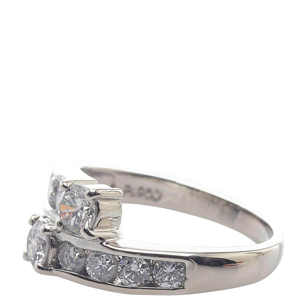 Pt900 プラチナ ダイヤ1.00ct リング 指輪 レディース 10.5号 【中古】