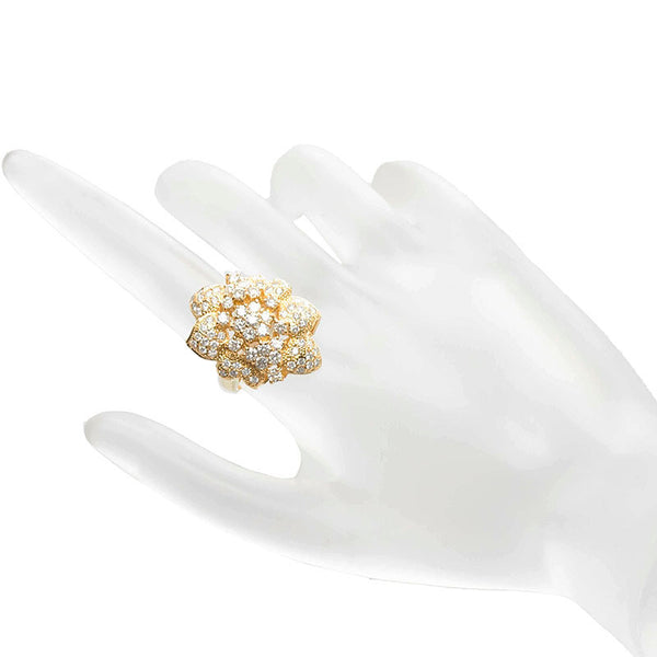 イエローゴールド K18YG イエローゴールド ダイヤ2.00ct リング 指輪 レディース 12号 【中古】
