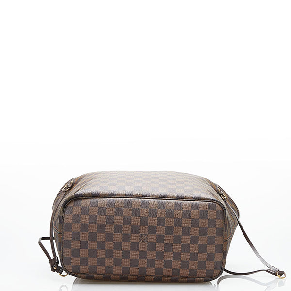 ルイ ヴィトン ダミエ ネヴァーフルMM トートバッグ ショルダーバッグ N51105 ブラウン PVC レザー レディース LOUIS VUITTON 【中古】