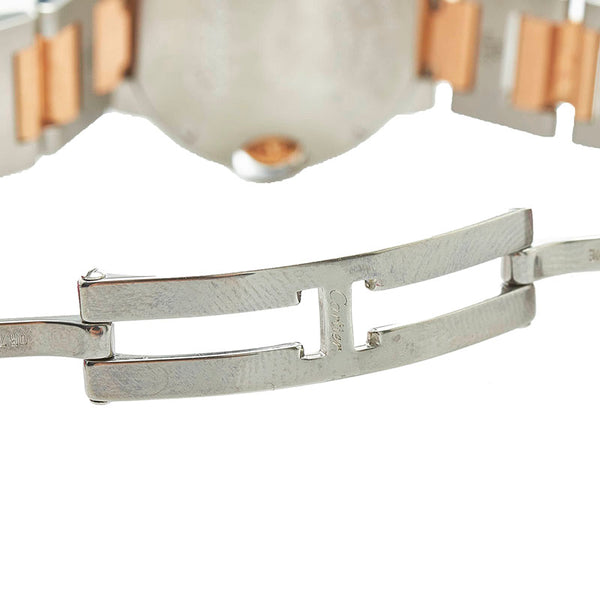 カルティエ バロンブルーSM　 腕時計 W6920034 クオーツ ピンクシェル文字盤 ステンレススチール K18PG ピンクゴールド レディース CARTIER 【中古】