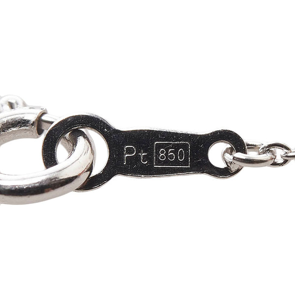 Pt900 プラチナ Pt850 プラチナ ダイヤ0.30ct ペンダントネックレス レディース 【中古】