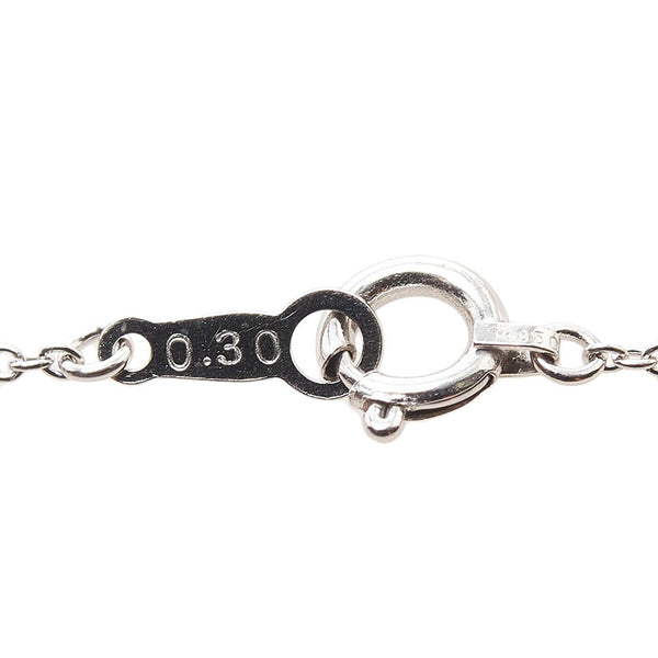 Pt900 プラチナ Pt850 プラチナ ダイヤ0.30ct ペンダントネックレス レディース 【中古】