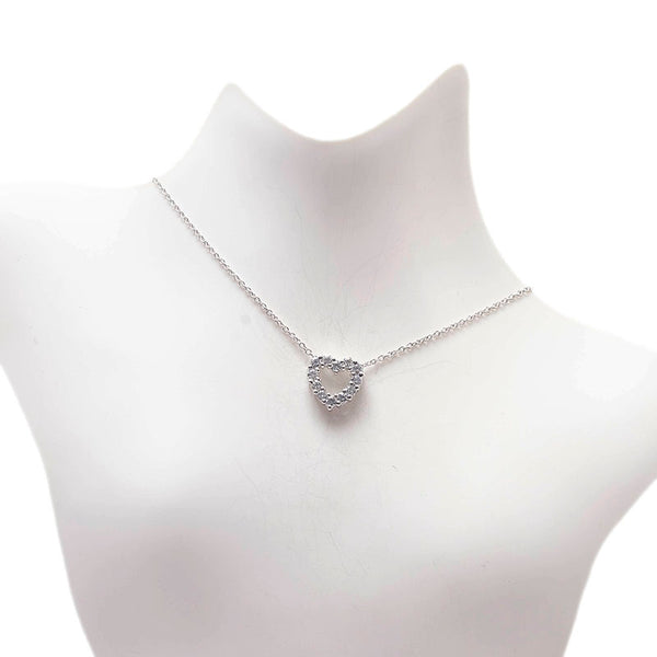Pt900 プラチナ Pt850 プラチナ ダイヤ0.30ct ペンダントネックレス レディース 【中古】