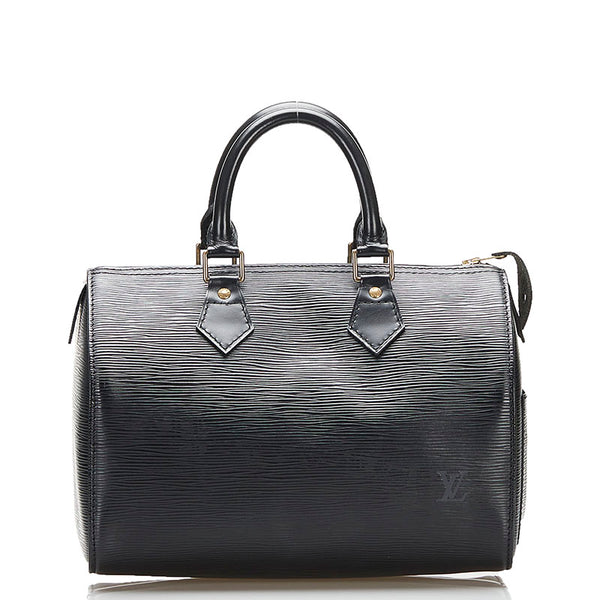 ルイ ヴィトン エピ スピーディ25 ハンドバッグ ミニボストンバッグ M43012 ノワール ブラック レザー レディース LOUIS VUITTON 【中古】