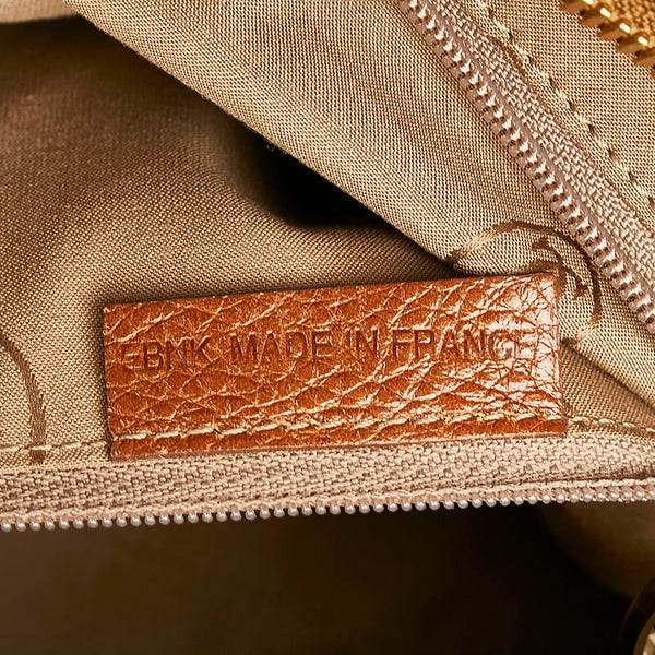 カルティエ マルチェロドゥ カルティエ SM ハンドバッグ トートバッグ  ブラウン レザー レディース CARTIER 【中古】