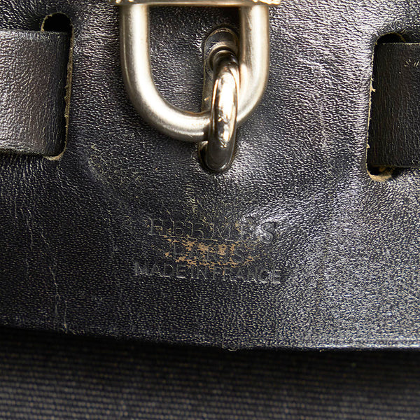 エルメス エールバッグ アドMM リュック バックパック ブラック キャンバス レザー レディース HERMES 【中古】