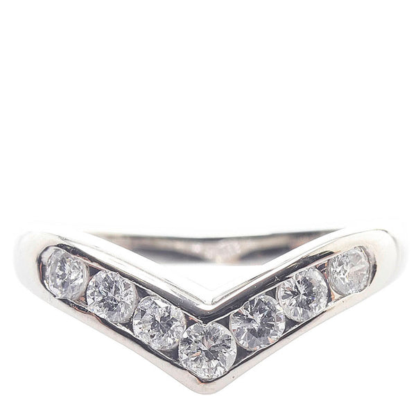 Pt900 プラチナ ダイヤ0.52ct リング 指輪 レディース 11.5号 【中古】