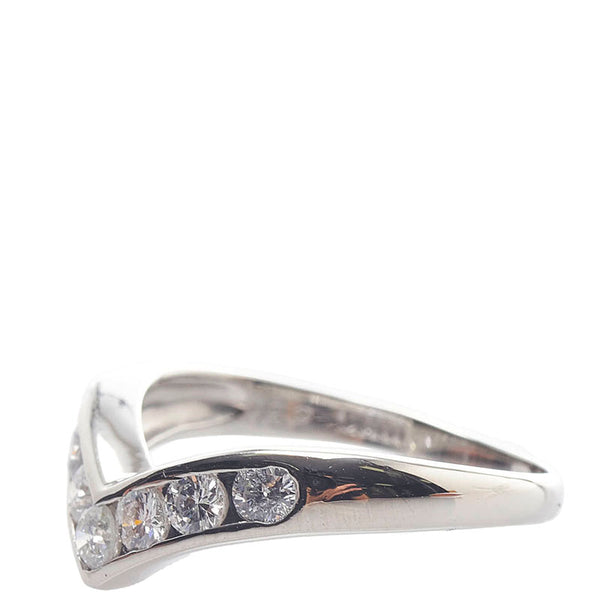 Pt900 プラチナ ダイヤ0.52ct リング 指輪 レディース 11.5号 【中古】