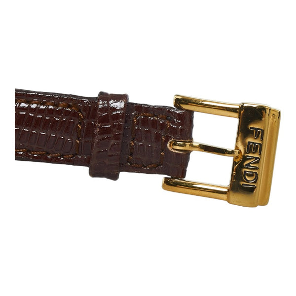フェンディ チェンジベルト 全5色 腕時計 6402L クオーツ シルバー文字盤 ステンレススチール レザー レディース FENDI 【中古】