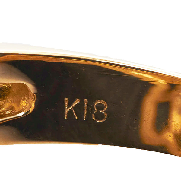 K18YG イエローゴールド ダイヤ2.00ct リング 指輪 レディース 11.5号 【中古】