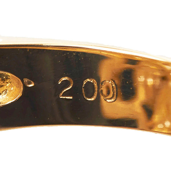 K18YG イエローゴールド ダイヤ2.00ct リング 指輪 レディース 11.5号 【中古】