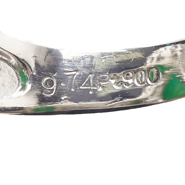 Pt900 プラチナ ひすい9.84ct ダイヤ1.485ct リング 指輪 レディース 11号 【中古】