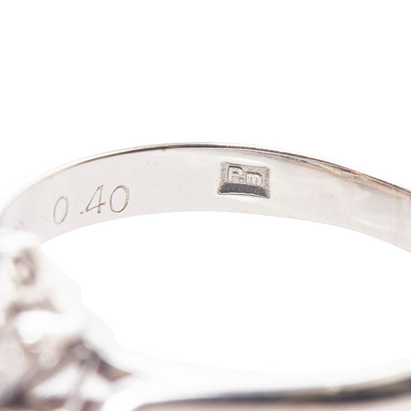Pt900 プラチナ ルビー1.00ct ダイヤ0.40ct リング 指輪 レディース 13号 【中古】