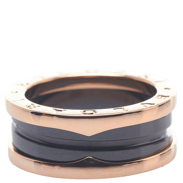 ブルガリ ビーゼロワン 52  リング 指輪 K18PG ピンクゴールド レディース BVLGARI 【中古】