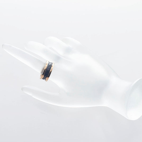 ブルガリ ビーゼロワン 52  リング 指輪 K18PG ピンクゴールド レディース BVLGARI 【中古】