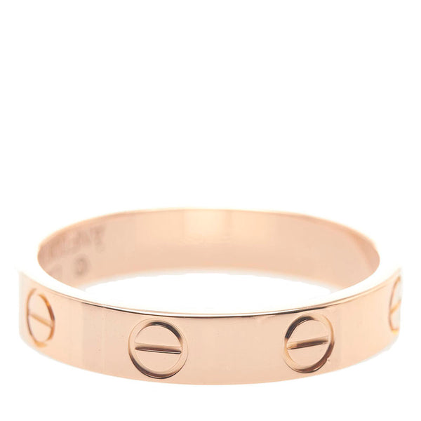 カルティエ ミニ ラブリング #52 リング 指輪 K18PG ピンクゴールド レディース CARTIER 【中古】