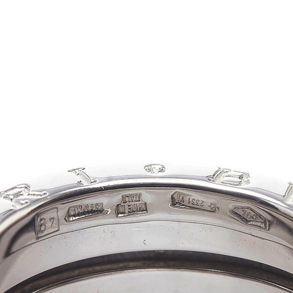 ブルガリ ビー ゼロワン リング 指輪 K18WG ホワイトゴールド レディース BVLGARI 【中古】