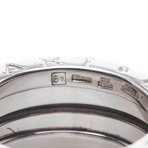 ブルガリ ビー ゼロワン リング 指輪 K18WG ホワイトゴールド レディース BVLGARI 【中古】