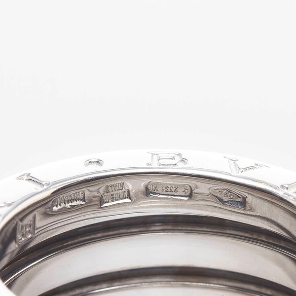 ブルガリ ビー ゼロワン リング 指輪 K18WG ホワイトゴールド レディース BVLGARI 【中古】