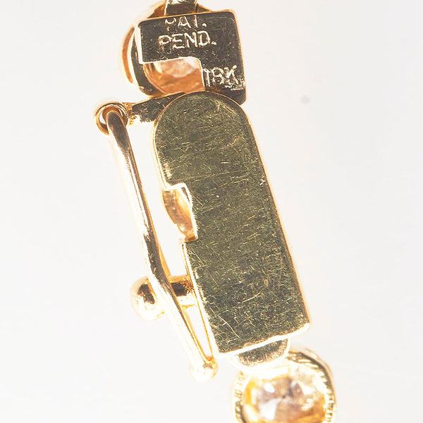K18YG イエローゴールド ダイヤ1.00ct テニスブレスレット レディース 【中古】