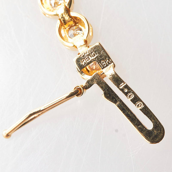 K18YG イエローゴールド ダイヤ1.00ct テニスブレスレット レディース 【中古】