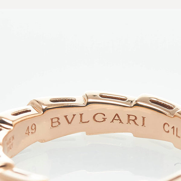 ブルガリ セルペンティ ヴァイパー リング 指輪 K18YG イエローゴールド レディース BVLGARI 【中古】