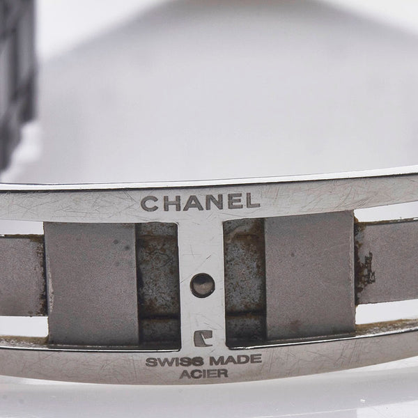シャネル J12 12Pダイヤ 腕時計 H1625 クオーツ ブラック文字盤 ステンレススチール セラミック レディース CHANEL 【中古】