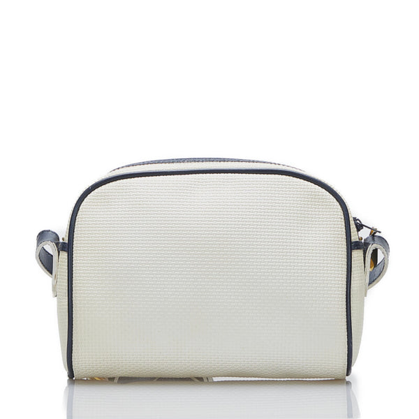 サンローラン 斜め掛け ショルダーバッグ ホワイト PVC レザー レディース SAINT LAURENT 【中古】