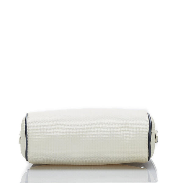 サンローラン 斜め掛け ショルダーバッグ ホワイト PVC レザー レディース SAINT LAURENT 【中古】