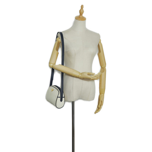 サンローラン 斜め掛け ショルダーバッグ ホワイト PVC レザー レディース SAINT LAURENT 【中古】