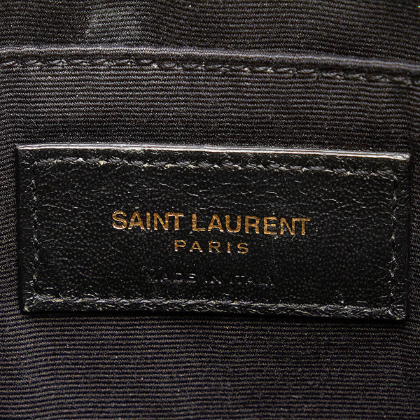 サンローラン ルー  斜め掛け ショルダーバッグ カメラバッグ ボルドー レザー レディース SAINT LAURENT 【中古】