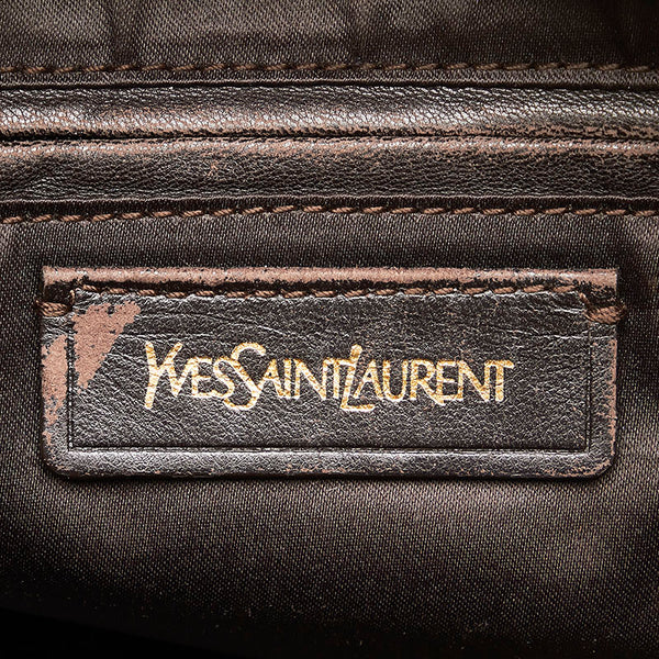 サンローラン ミューズ ハンドバッグ ブラウン レザー レディース SAINT LAURENT 【中古】