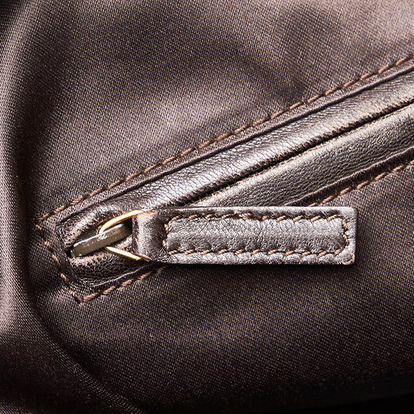 サンローラン ミューズ ハンドバッグ ブラウン レザー レディース SAINT LAURENT 【中古】