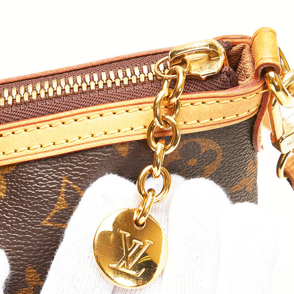 ルイ ヴィトン モノグラム パレルモPM ハンドバッグ ショルダーバッグ 2WAY M40145 ブラウン PVC レザー レディース LOUIS VUITTON 【中古】