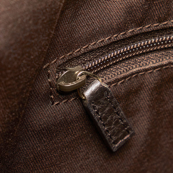 グッチ GGクリスタル アビー 斜め掛け ショルダーバッグ 265691 ベージュ ブラウン PVC レザー レディース GUCCI 【中古】