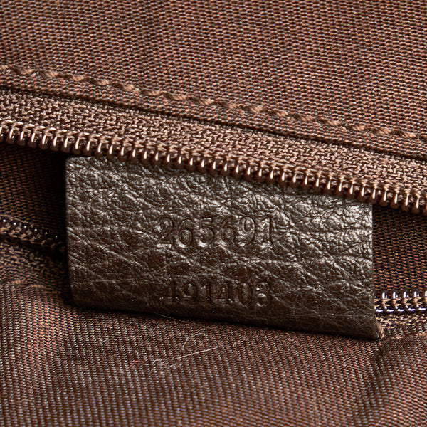 グッチ GGクリスタル アビー 斜め掛け ショルダーバッグ 265691 ベージュ ブラウン PVC レザー レディース GUCCI 【中古】