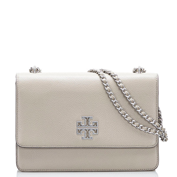 トリーバーチ チェーン ショルダーバッグ 73505 036 グレーヘロン フレンチグレー グレー レザー レディース Tory Burch 【中古】