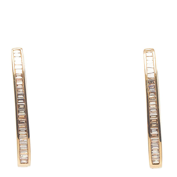 K18YG イエローゴールド ダイヤ1.10ct ピアス レディース 【中古】