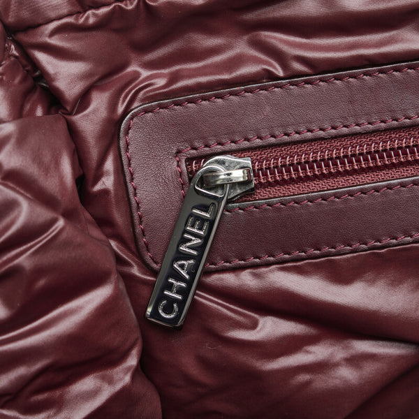 シャネル コココクーン ハンドバッグ トートバッグ ブラック ナイロン レディース CHANEL 【中古】