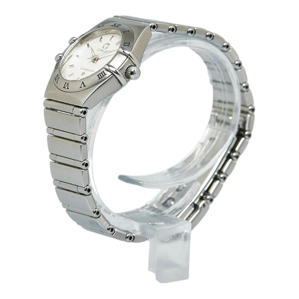 オメガ コンステレーション 腕時計 クオーツ ホワイト文字盤 ステンレススチール レディース OMEGA 【中古】